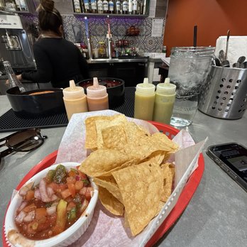 Tacos El Patron - Free chips and salsa and the cute mini sauces they provide! - Mexican Near Me - Pleasant Hill, California Tacos El Patron - Free chips and salsa and the cute mini sauces they provide! - Mexican Near Me - Pleasant Hill, California