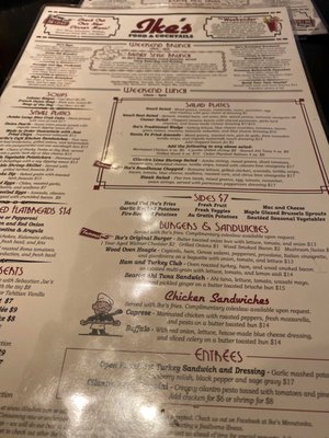 Menu photo 2 Ike's Minnetonka Minnetonka, MN Menu photo 2 Ike's Minnetonka Minnetonka, MN