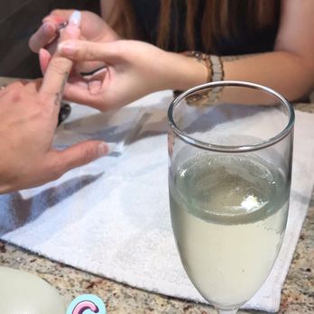 Divine Nail Spa - I drink champagne when I'm thirsty and getting my nails done. - Nail Salons Near Me - Alexandria, Virginia