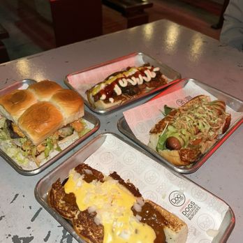 Dog Haus Biergarten - Cheeseburger, Chili Idol (chili cheese dog), Cowboy - Burgers Near Me - Vista, California Dog Haus Biergarten - Cheeseburger, Chili Idol (chili cheese dog), Cowboy - Burgers Near Me - Vista, California
