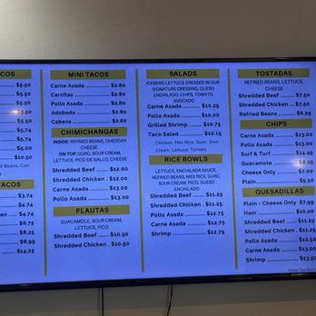 Valerie's Taco Shop - Menu: May 2025 - Tacos Near Me - Carlsbad, California Valerie's Taco Shop - Menu: May 2025 - Tacos Near Me - Carlsbad, California