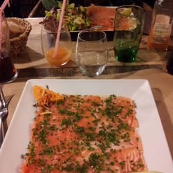 La Fleur de Thym - Carpaccio de saumon au yuzu