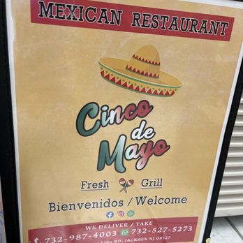 Cinco De Mayo - Menu - Mexican Near Me - Jackson Township, New Jersey Cinco De Mayo - Menu - Mexican Near Me - Jackson Township, New Jersey