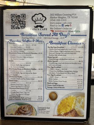 Menu photo 4 Papa's Cafe Harker Heights, TX