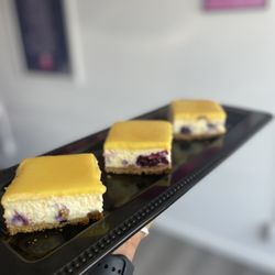 The Sweet Potato - Blueberry lemon cheesecake bars
