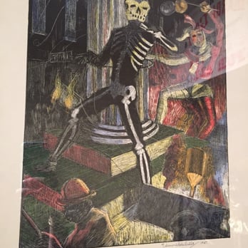 Mobile Carnival Museum - Print of the OOM folly chasing death that Jimmy Buffet wrote about in A Pirate Looks at Fifty, and sings about in Serpentine. - Museums Near Me - Mobile, Alabama