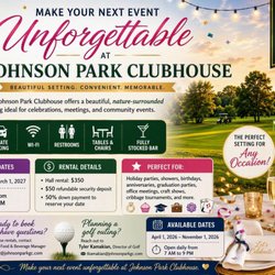 Johnson Park Golf Course - Event rental or Golf Outing