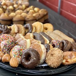 An assortment of donuts (4 dz), muffins, and donut holes. An assortment of donuts (4 dz), muffins, and donut holes.
