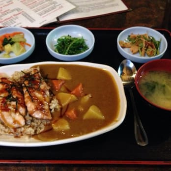 Domo - Japanese curry (a favorite) with Salmon (now a NEW favorite!) - Japanese Near Me - Denver, Colorado