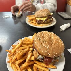 Jackson's Restaurant - Colonel Burger in front, Sunrise in back both with seasoned fries