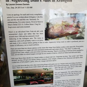 Dino's Subs - Prayer - Sandwiches Near Me - Arlington, Texas