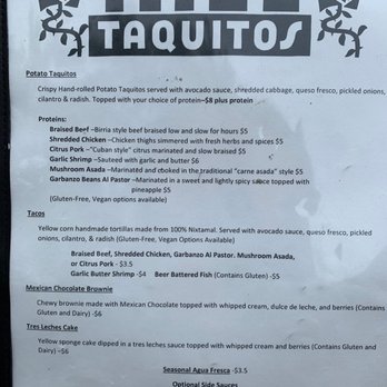 Tito's Taquitos - The menu - Tacos Near Me - Beaverton, Oregon Tito's Taquitos - The menu - Tacos Near Me - Beaverton, Oregon