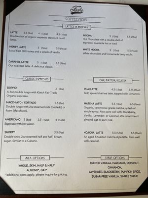 Menu photo 6 Fosko Coffee Barre Pensacola, FL