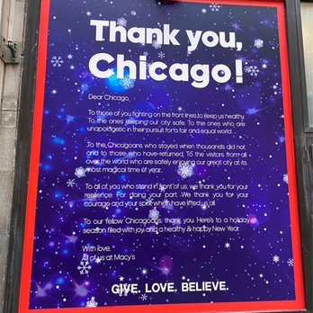 Macy's - Thank you note - Department Stores Near Me - Chicago, Illinois