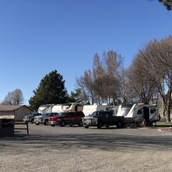 Klamath Falls KOA - First row of pull through sites