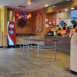 Popeyes Louisiana Kitchen - The ordering counter area. Also check out that cool Cola-Cola fountain dispenser!