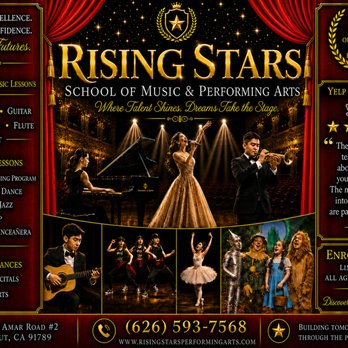 Rising Stars Performing Arts - A YELP 5 STAR RATED BUSINESS! - Performing Arts Near Me - Walnut, California Rising Stars Performing Arts - A YELP 5 STAR RATED BUSINESS! - Performing Arts Near Me - Walnut, California