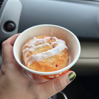 Popeyes Louisiana Kitchen - The famous strawberry biscuit from tiktokee keith lee - Chicken Wings Near Me - Silver Spring, Maryland