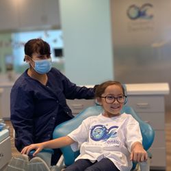 Orange County Children's Dentistry - Even before starting, look at that happy smile! That comes to show how much she loves OC Dentistry