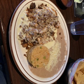 Casa Tequila - Pollo Al Queso Lunch with chorizo - so much food - Mexican Near Me - Tulsa, Oklahoma