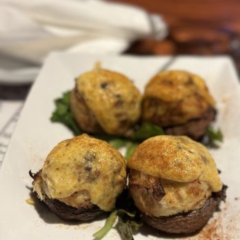 7 West Bistro Grille - Stuffed Mushrooms "Imperial" - Mediterranean Near Me - Towson, Maryland 7 West Bistro Grille - Stuffed Mushrooms "Imperial" - Mediterranean Near Me - Towson, Maryland