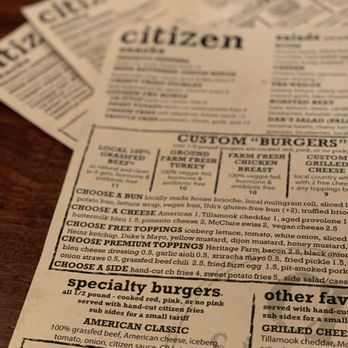 Citizen Burger Bar - Menu - Burgers Near Me - Charlottesville, Virginia Citizen Burger Bar - Menu - Burgers Near Me - Charlottesville, Virginia