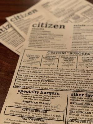 Menu photo 8 Citizen Burger Bar Charlottesville, VA Menu photo 8 Citizen Burger Bar Charlottesville, VA