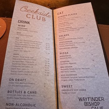 Wayfinder Bishop - Menu - Hotels Near Me - Bishop, California