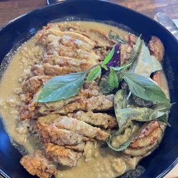 CoCoCurry - Green curry with CRISPY CHICKEN THIGH - Thai Near Me - San Diego, California CoCoCurry - Green curry with CRISPY CHICKEN THIGH - Thai Near Me - San Diego, California