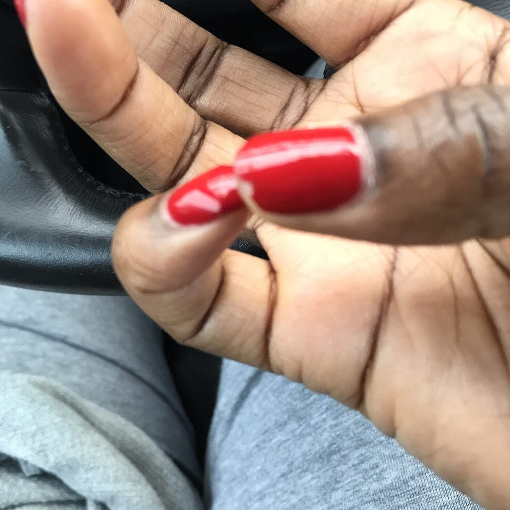 Luxury Nails and Spa - Chipped thumb and broken pinky nails - Nail Salons Near Me - Douglasville, Georgia