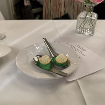 Erling Jensen The Restaurant - Cheese cake with lime jello amuse - French Near Me - Memphis, Tennessee Erling Jensen The Restaurant - Cheese cake with lime jello amuse - French Near Me - Memphis, Tennessee