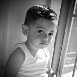 Daniel's Haircut April 03, 2015 :D Comb over.