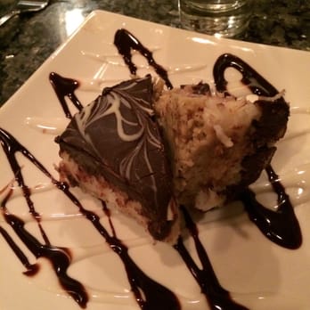 Martinis Bistro - The chocolate coconut almond cake was what the waiter said is a house favorite - New American Near Me - Longmont, Colorado