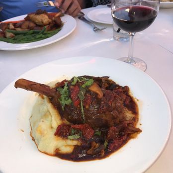 Cafe Santorini - Braised lamb Braised Lamb Shank & wine!!! - Italian Near Me - Pasadena, California