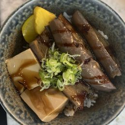Eggplant and Tofu Don