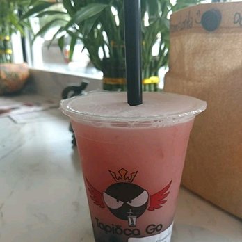 Tapioca Go - Strawberry yogurt!!! (This was really good) - Bubble Tea Near Me - Chesapeake, Virginia