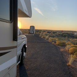 Homolovi State Park - Sunrise over the RV