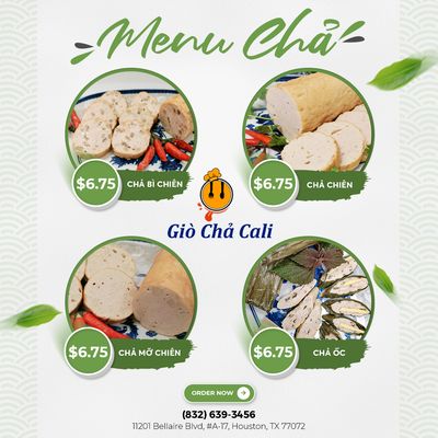 Menu photo 1 Giò Chả CALI Houston, TX Menu photo 1 Giò Chả CALI Houston, TX