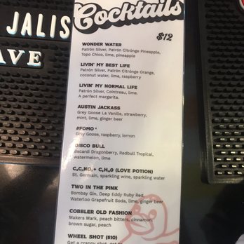 Wonder Bar - Drink menu - Bars Near Me - Austin, Texas Wonder Bar - Drink menu - Bars Near Me - Austin, Texas