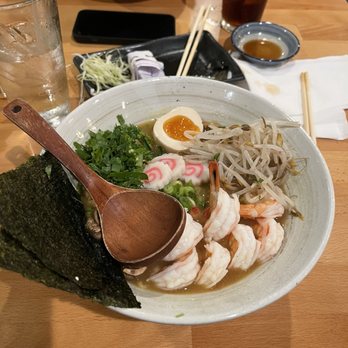 Michi Ramen - shrimp curry with extra bean sprouts and cilantro - Ramen Near Me - Tampa, Florida Michi Ramen - shrimp curry with extra bean sprouts and cilantro - Ramen Near Me - Tampa, Florida