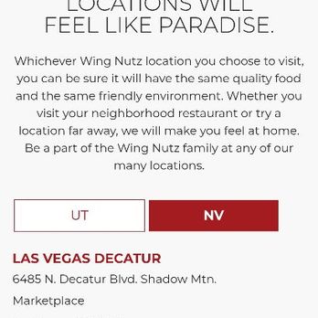 WingNutz - The wing Nutz.com website SHOWS BOTH LOCATIONS! GROUPON DOESN'T HAVE A 'GOOD ONLY AT xxx location'. - Chicken Wings Near Me - Las Vegas, Nevada WingNutz - The wing Nutz.com website SHOWS BOTH LOCATIONS! GROUPON DOESN'T HAVE A 'GOOD ONLY AT xxx location'. - Chicken Wings Near Me - Las Vegas, Nevada