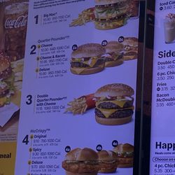 McDonald's - Zoom in menu