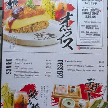 Kyuramen x TBaar - 8/16/2026 menu - Desserts Near Me - Arcadia, California