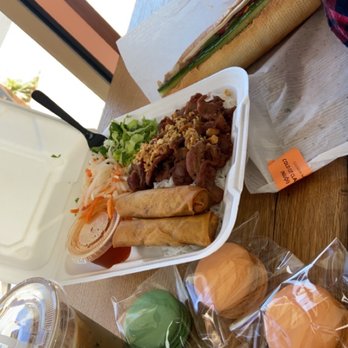 Lula Banh Mi And Bakery - Noodles pork and egg roll & #1 Cold Cut Classic (ngui) - Vietnamese Near Me - Pineville, North Carolina Lula Banh Mi And Bakery - Noodles pork and egg roll & #1 Cold Cut Classic (ngui) - Vietnamese Near Me - Pineville, North Carolina