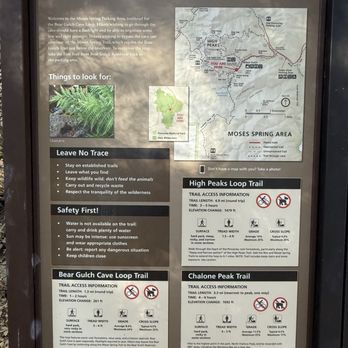 Bear Gulch Cave Trail - Signage - Hiking Near Me - Paicines, California