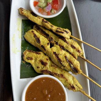 Mai Thai - 8. Chicken Satay - Thai Near Me - Alexandria, Virginia Mai Thai - 8. Chicken Satay - Thai Near Me - Alexandria, Virginia