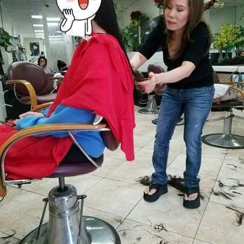 Salon One - Finally getting a haircut after waiting under a hair dryer for 15 min - Hair Salons Near Me - Garden Grove, California Salon One - Finally getting a haircut after waiting under a hair dryer for 15 min - Hair Salons Near Me - Garden Grove, California