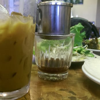 Da Vang Restaurant - Vietnamese iced coffee. Slow drip and condensed milk... It's a kick in a glass! - Vietnamese Near Me - Phoenix, Arizona