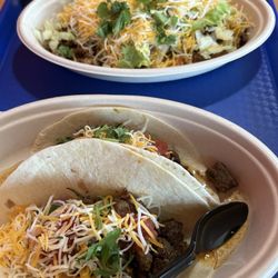 Salsarita's Fresh Mexican Grill - Steak Two Taco Combo and Chicken Protein Goal Bowl