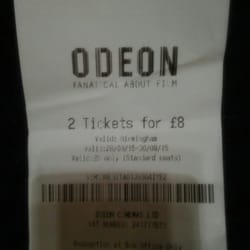 Odeon Cinemas - 2 tickets for £8